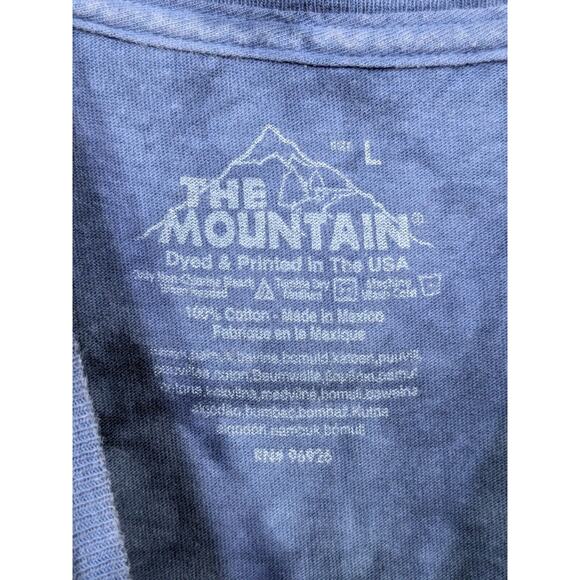 The Mountain Wolf USA Flag T-Shirt Mens Large Tie-dye Graphic Print Pullover Tee - Picture 4 of 10